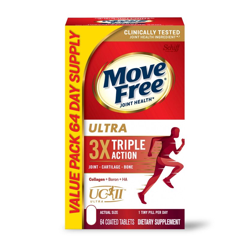 Move Free Ultra UCII Capsule Value Pack with Calcium and Collagen - 64ct, 1 of 10