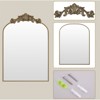BEAUTYPEAK Vanity Wall Mirror Decorative Vintage Arched Bathroom Mirror Classic Designed Mirror - 4 of 4