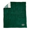 NFL New York Jets Embossed Knit Striped Throw Blanket - 3 of 3