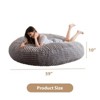 MAXYOYO 3 in 1 Giant Bean Bag Chair for Adult, High-Density Foam Filling, Convertible Sofa Bed, Grey - 2 of 4