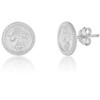 SHINE by Sterling Forever Sterling Silver Crown Jewel Stud Earrings - 3 of 4