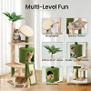 Heybly Cactus Cat Tree, Green Cat Tree, 57in Cat Tower for Indoor Cats - 2 of 4
