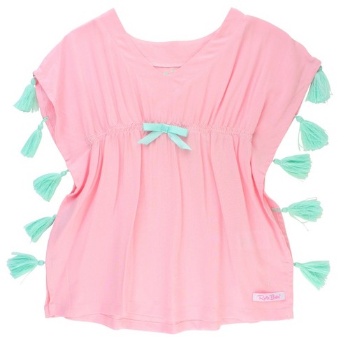 Rufflebutts Tassel Kaftan Cover up Pink Size 12 24 Months