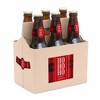 Big Dot of Happiness Jolly Santa Claus - Christmas Party Decorations for Women and Men - 6 Beer Bottle Label Stickers and 1 Carrier - 2 of 4