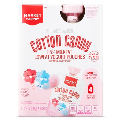 Yogurt Pouch Cotton Candy 4oz Market Pantry Target