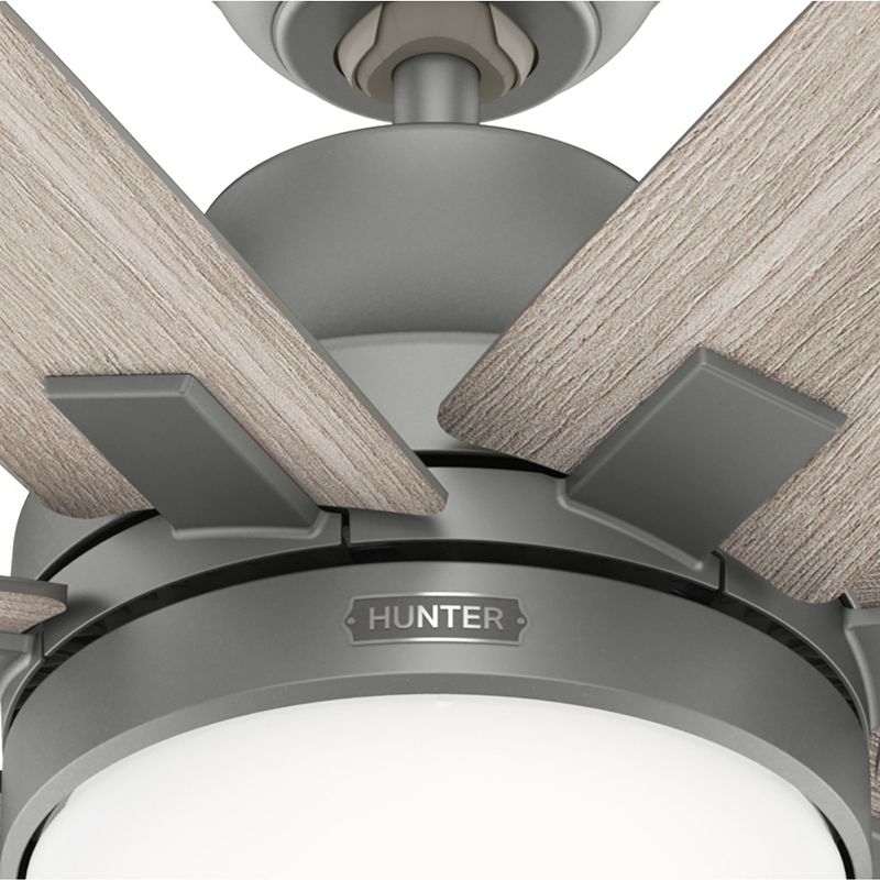 60&#34; Wilder Ceiling Fan with LED Light Matte Silver - Hunter Fan, 4 of 14