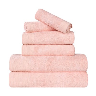 Rayon From Bamboo Cotton Blend Eco-Friendly Hypoallergenic Solid Bathroom Towel Set by Blue Nile Mills