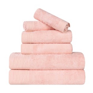 Rayon From Bamboo Cotton Blend Eco-Friendly Hypoallergenic Solid Bathroom Towel Set by Blue Nile Mills - 1 of 4