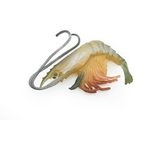 Collectible Wildlife Gifts | Shrimp, Prawn, Tiger Shrimp, Museum Quality, Hand Painted, Rubber Crustaceans, Realistic Toy Model, Gift,  4"  CH083 BB82 - 1 of 4