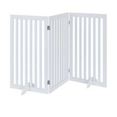 unipaws Classic Indoor Dog Gate Wooden Pet Safety Gate