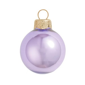 Northlight 18ct Lavender Pearl Finish Glass Christmas Ball Ornaments 3.25" (80mm) - 1 of 3