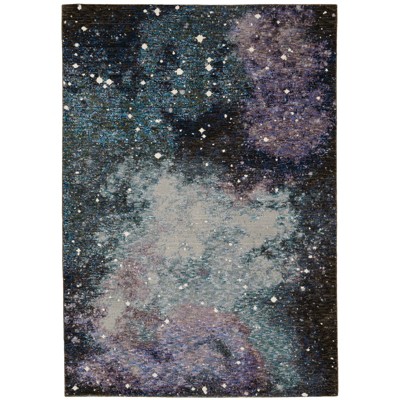 Oriental Weavers Evolution 0958A Midnight/ Purple Indoor Area Rug - 1'10" x 3'2"