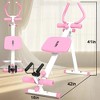 4 In 1 Workout Exercise Equipment, Rowing Machine/Leg Press Machine/Glider Machine/Roman Chair, Fitness Equipment for Abdominal & Core Training - 3 of 4
