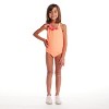 Andy & Evan  Toddler  Orange Textured One Pc Halter Swimsuit - 4 of 4