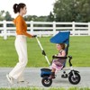 Safstar 5-in-1 Folding Trike for Toddlers 1-5 Years Old w/ Safety Harness Storage - 3 of 4