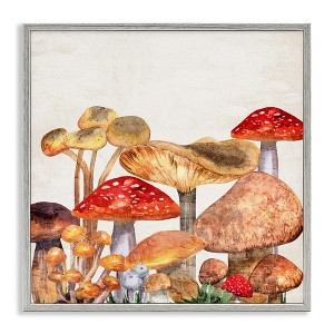 Stupell Industries Rustic Woodland Mushrooms, 24" x 24" - 1 of 4