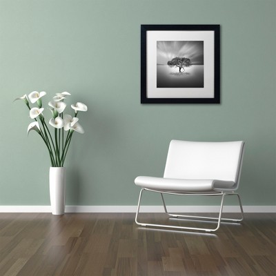 Moises Levy Black Framed Water Tree VIII Canvas Print