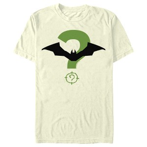 Men's The Batman Riddler and Bat Logo T-Shirt - 1 of 4