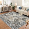 Trellis Indoor Door Mat, 2x3 Entry Rug Non-Slip Washable Area Rug, Small Oriental Accent Throw Rug for Bedroom Kitchen Entryway Bathroom - 4 of 4