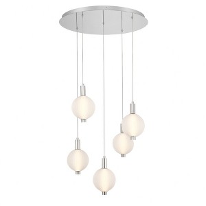 Eurofase Lighting Palmas 5 - Light Chandelier in  Nickel - 1 of 2