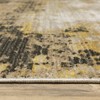 Captiv8e Designs Barcelona Faded Abstract Gold/Black Rug - 3 of 4
