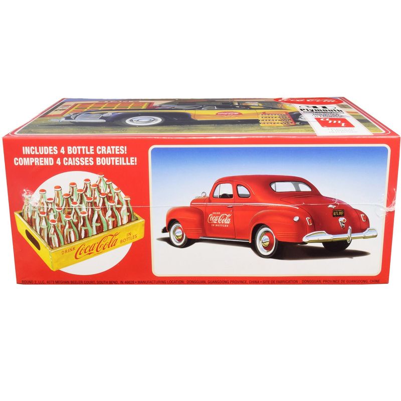 Skill 3 Model Kit 1941 Plymouth Coupe with 4 Bottle Crates "Coca-Cola" 1/25 Scale Model by AMT, 2 of 5
