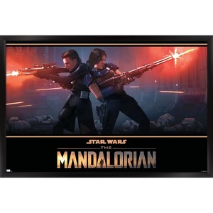 Trends International Star Wars: The Mandalorian Season 2 - Back to Back Framed Wall Poster Prints - 1 of 4