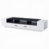 70" Melamine Veneer TV Stand with 2 Drawers, 5 Open Compartments and Wooden Base for Living Room and Bedroom - 2 of 4