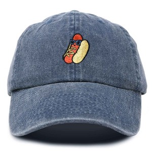 Dalix Hot Dog Embroidered Cap Cotton Baseball Summer Cool Dad Hat Mens - 1 of 4