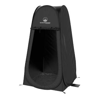 Leisure Sports Portable Pop-Up Privacy Pod - Collapsible Outdoor Shelter for Beach and Camping with Carry Bag - Black