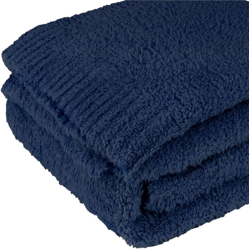 PAVILIA Plush Knit Throw Blanket for Couch Sofa Bed, Super Soft Fluffy Fuzzy Lightweight Warm Cozy All Season, 3 of 9