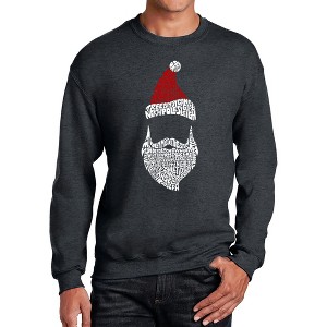 LA Pop Art Men's Word Art Crewneck Sweatshirt - Santa Claus - 1 of 4