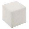 Modway Callum 17 in. Square Woven Heathered Fabric Upholstered Ottoman - 3 of 4