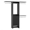 Aheaplus 4FT Small Closet Organizer with Fabric Drawers, DIY Closet System with Hanging Rods and Storage Shelves - 2 of 4