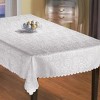 Collections Etc Fancy Scroll Scalloped Edge Festive Tablecloth - 2 of 2