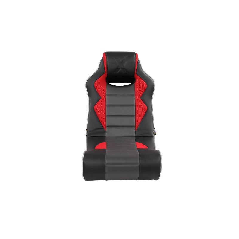Flash Neo Fiber Floor Rocker Gaming Chair Red/Black with Speakers and LED Lights - X Rocker, 3 of 24