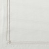 4pk Embroidered Design Placemat Ivory - Saro Lifestyle: Machine Washable, 100% Linen, Rectangular Shape - 3 of 3