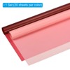 Unique Bargains Decorative DIY Craft Bouquet Gift Packaging Wrap Paper 22.4" x 22.4" 40 Sheets Carmine Peach Pink - 3 of 4
