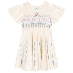 open lace back dress Girls Deluxe Snow White Inspired Costume Dress – Mia Belle Girls main image 0
