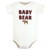 Hudson Baby Cotton Bodysuits, Brown Bear - image 3 of 4