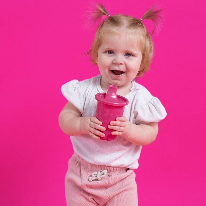 The First Years GreenGrown Reusable Spill-Proof Sippy Toddler Cups - Pink - 3pk/10oz, 6 of 10