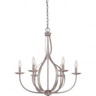 Quoizel Lighting Serenity 6 - Light Chandelier in  Italian Fresco