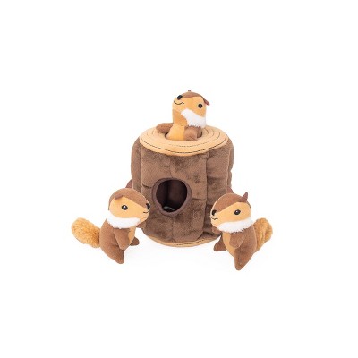 squirrel tree dog toy