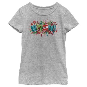 Girl's Minecraft Boom T-Shirt - 1 of 4