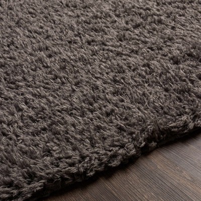 Hauteloom Siari Solid Charcoal Shag Rug