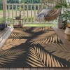 Abynow Garden Oasis Tropical Leaf Outdoor Rug - 3 of 4