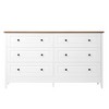 Bella Depot 6 Drawer Dresser for Bedroom with Wide Drawer and Metal Handles for Hallway, Entryway - 3 of 4