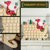 YOOCOZZ  Christmas Decor - Xmas Advent Calendar with 24 Countdown Drawers, Reusable Wooden Holiday Decoration Xmas Gift for Kids Adults, Natural Wood - 4 of 4