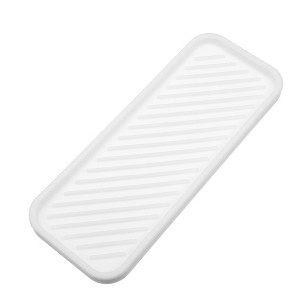 Unique Bargains Soap Dish Soap Cleaning Storage Keep Soap Dry for Bathroom Silicone 8.98''x3.54'' 1Pcs - 1 of 4