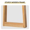 Syemin Console Tables 35.8 Inch Solid Wood Console Table for Entryway, Sofa Table Narrow Entryway Table, Behind The Couch, Brown, 35.8"*12"*31.9" - 4 of 4